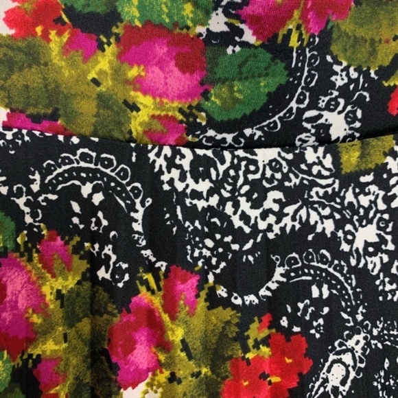 Covington Midi Bright Colorful Floral Skirt - Picture 2 of 9